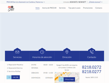 Tablet Screenshot of procarautomotriz.com